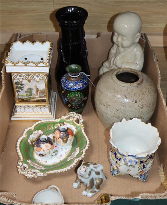 A quantity of mixed European ceramics and glass
